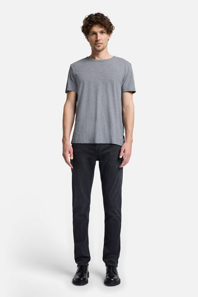 Featherweight Cotton Tee in Heather Grey