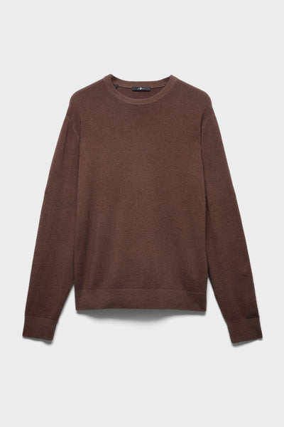 CREWNECK SWEATER in Wool Espresso