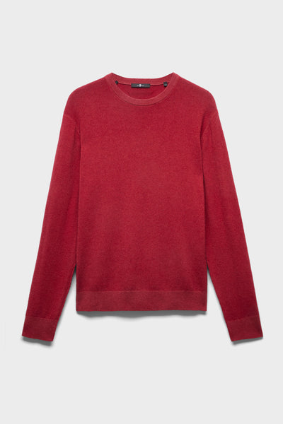CREWNECK SWEATER in Wool Burgundy