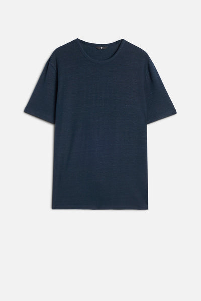Linen Tee in Ocean Floor