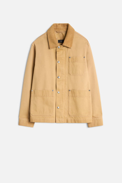 Utility Canvas Jacket in Winter Desert