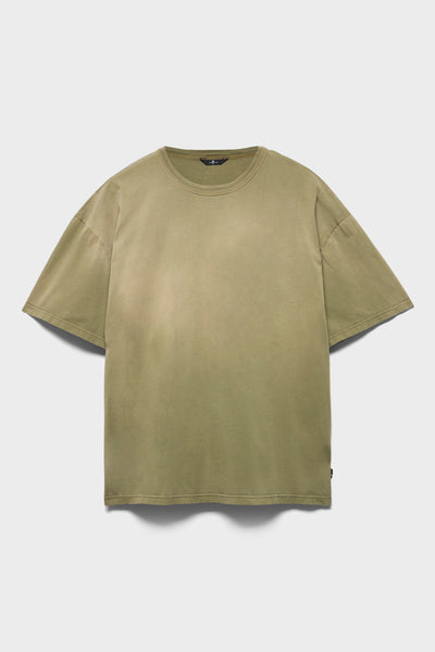 CREWNECK SHORT SLEEVE TEE in Cotton Sunfaded Sage