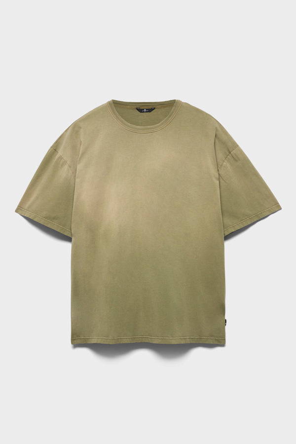 CREWNECK SHORT SLEEVE TEE in Cotton
