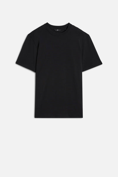 Lyocell Crewneck Tee in Black