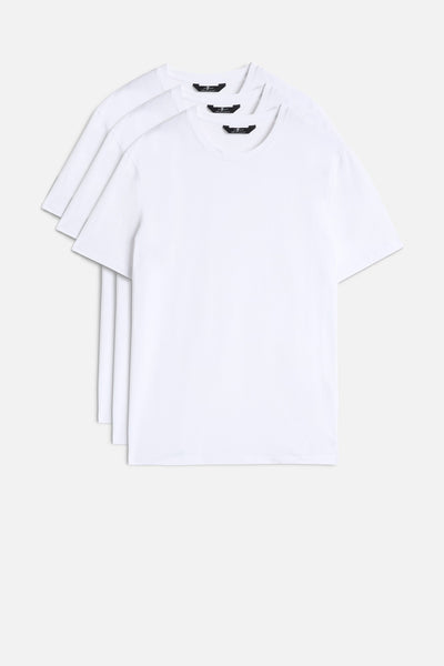 3 Pack Luxe Performance Tees in White