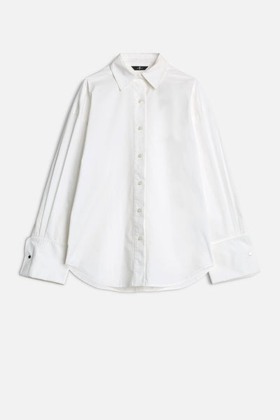 Poplin Oversized Shirt in White