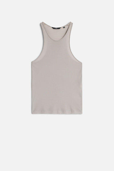 Racer Front Tank in Plum