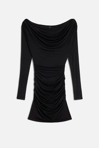 Draped Dress in Black