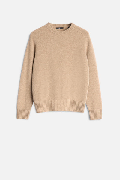 Cashmere Relaxed Sweater in Deep Beige
