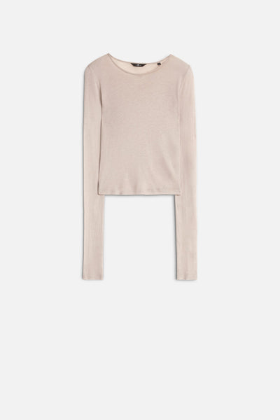 Long Sleeve Crew in Plum