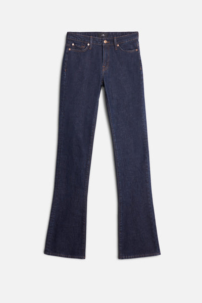 LOW SKINNY BOOT in Denim Rinsed Indigo