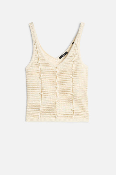 BOBBLE TANK in Ecru