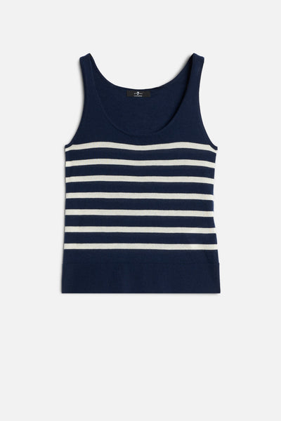 TANK in Cashmere Striped Ink