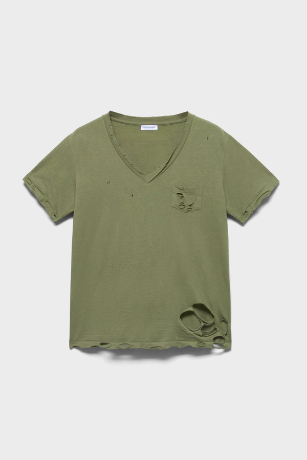 V-NECK POCKET TEE