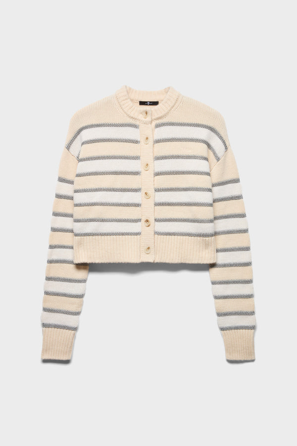 BUTTON CARDIGAN in Wool