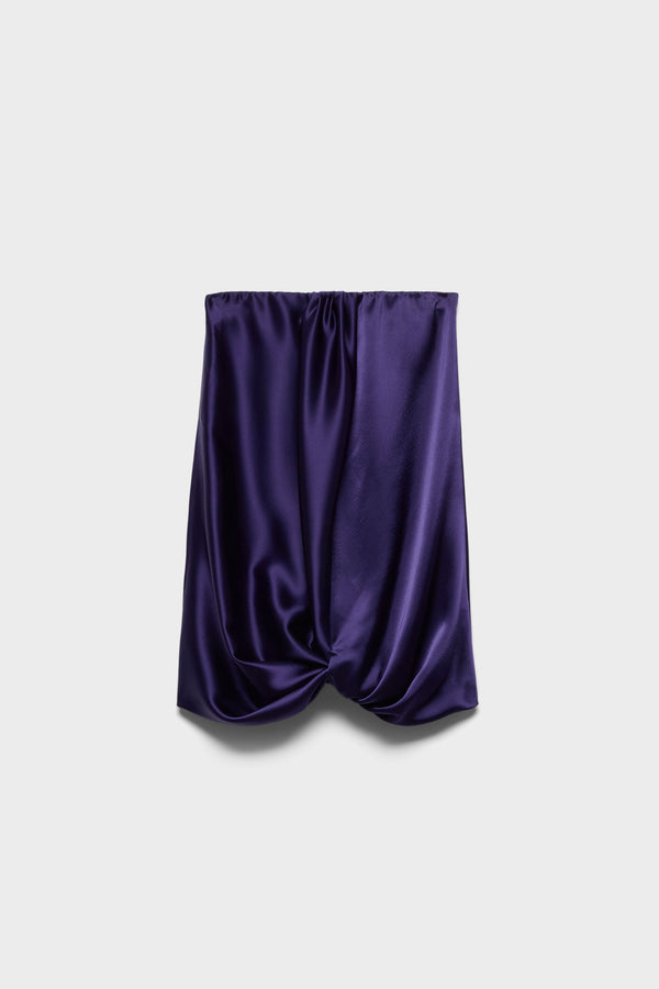 CINCH HEM MINI DRESS in Satin