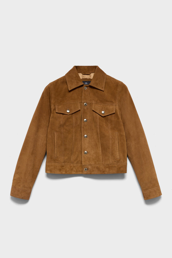 ADI TRUCKER JACKET in Suede