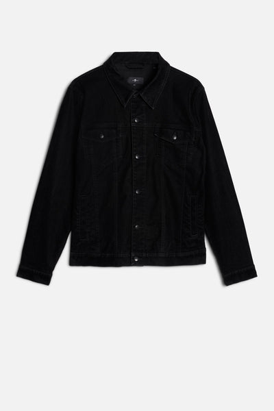 Flock Denim Perfect Jacket in Lava Rocks