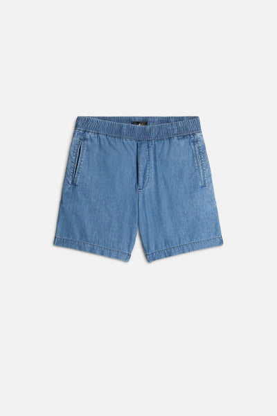 Leisure Denim Jogger Short in Seabrook