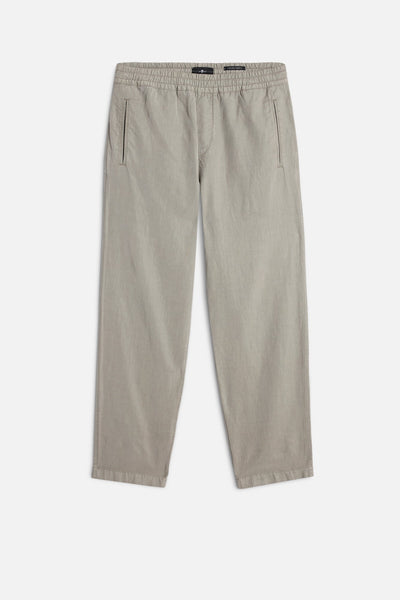 Linen Blend Jogger Pant in Sage