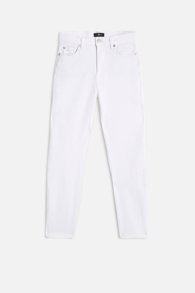 Slim Illusion High Waist Ankle Skinny in Luxe White