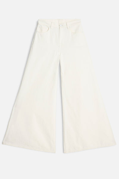Linen Blend Willow Palazzo Wide in Ostuni