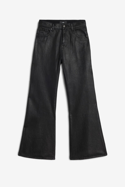 SPENCER FLARE in Coated Denim Blackcat