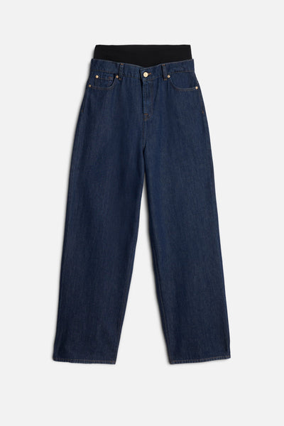 BANDED SLOUCHY WIDE in MANKIND Indigo Soul