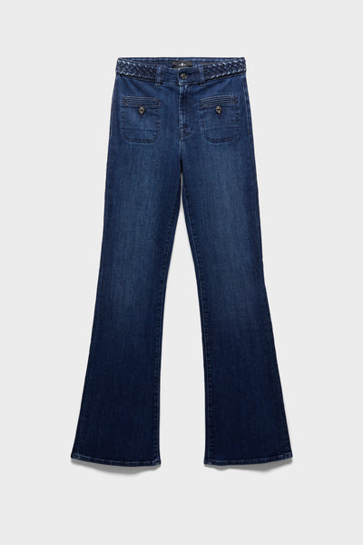 LEGGY BOOTCUT in Slim Illusion Blue Ash