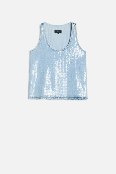 MANKIND Long Tank in Shimmer