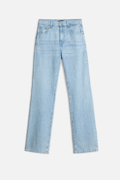 Indigo Linen Tess Trouser in Kansas