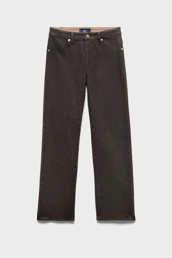 CALIE STRAIGHT in Coated Denim