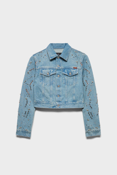 SHRUNKEN JACKET in Denim Stellar
