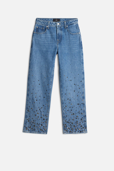 MANKIND Embellished Calie Straight Ankle in Dance