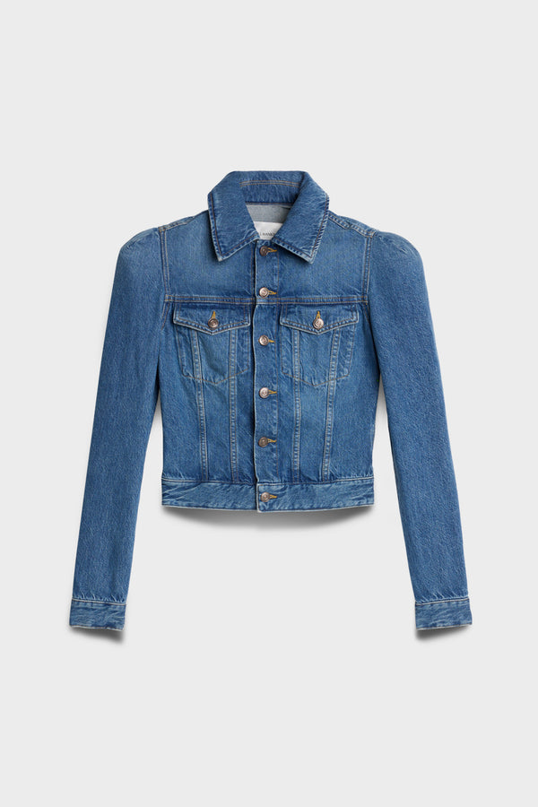 PUFF SLEEVE TRUCKER JACKET