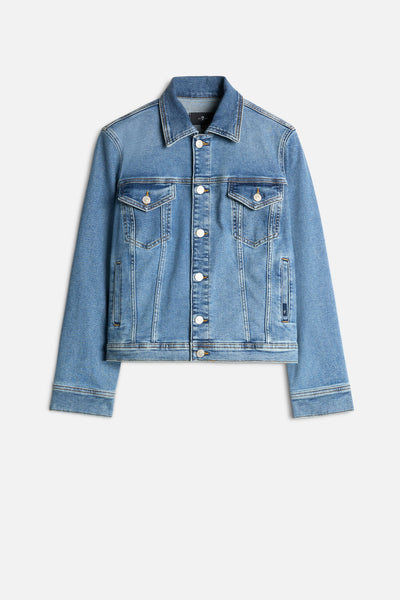 Luxe Vintage Adi Trucker Jacket in Fancy