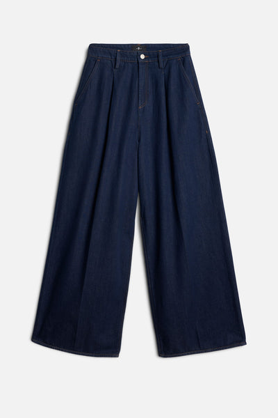 MANKIND Pleated Wide Leg Trouser in Franklin